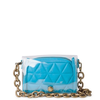 Bolsa Shoulder Bag Atlanta Vinil Azul Al Maré