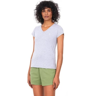 Camiseta Feminina Básica Decote Polo Wear Cinza Médio