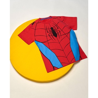 Camiseta Infantil Corpo Do Homem Aranha Marvel Vermelha