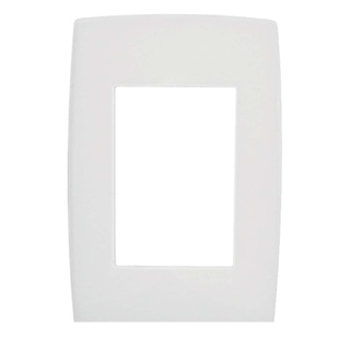 Placa 4x2 3 postos branco Pialplus Pial