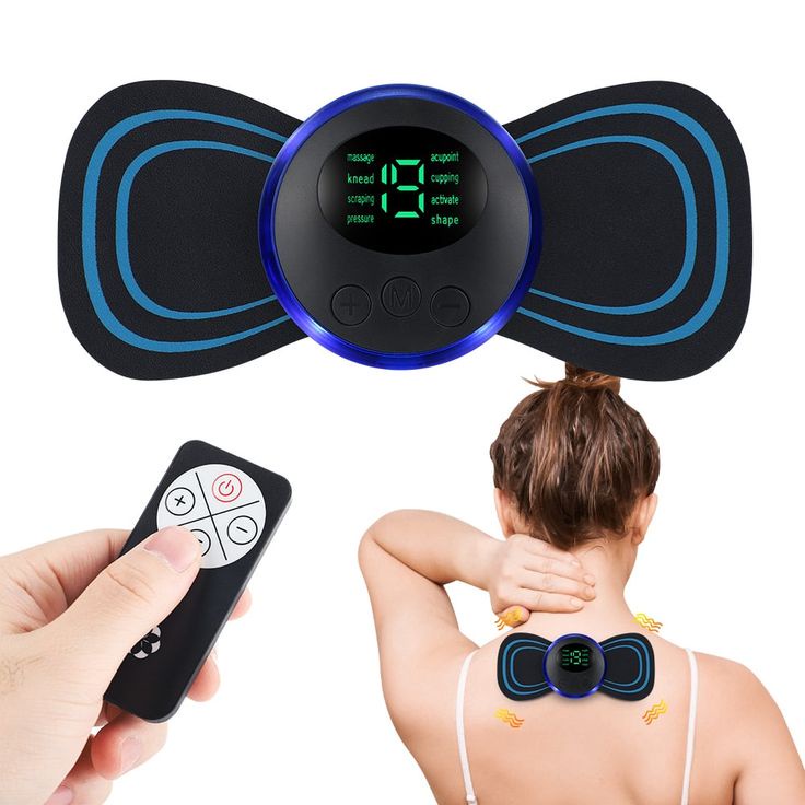 Mini Massageador EMS Estimulador Elétrico De Pescoço Portátil Para ...