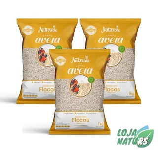 KIT 3 Aveia em Flocos Vegana 1Kg- Naturale