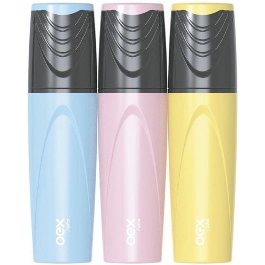 Kit Com 3 Canetas Marca Texto Candy Color Tons Pasteis Oex | Shopee Brasil