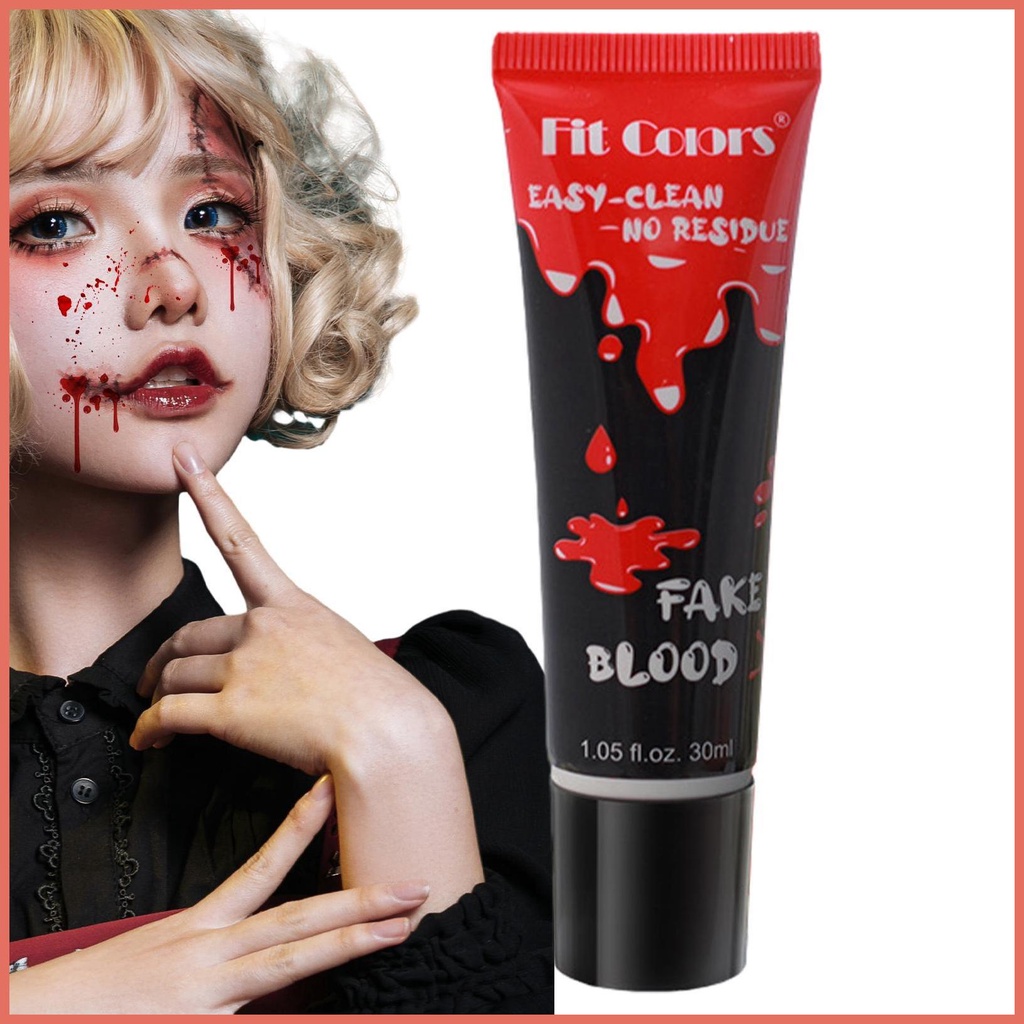 Maquiagem De Sangue De Halloween Falso Para O Cosplay Pingando Com Efeitos Realistas Explangem