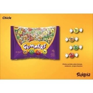 CHICLE GUMMERS 100 UNIDADES