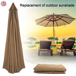Guarda-Chuva Exterior Substituição Do 3 Metros Pano De Praia De Poliéster Pátio Sunshade Proteção UV Impermeável YKT