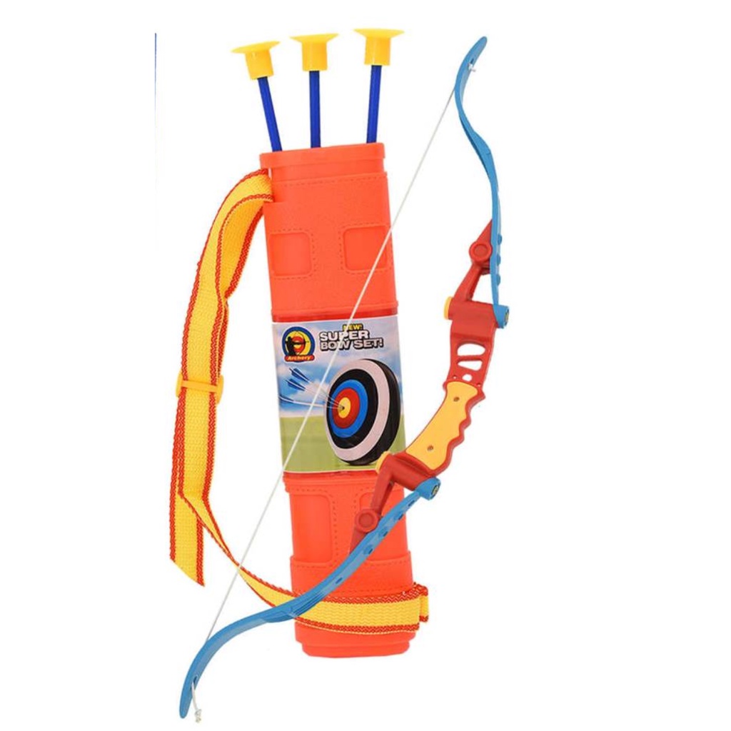 Arco Flecha Infantil C/ Bolsa Aljava Lançador De Dardos Com Ventosa Brinquedo