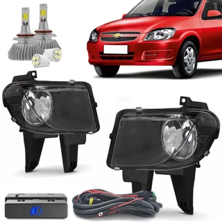 Kit Farol De Milha Neblina Farolete Celta Prisma 2012 2013 2014 2015 + Led