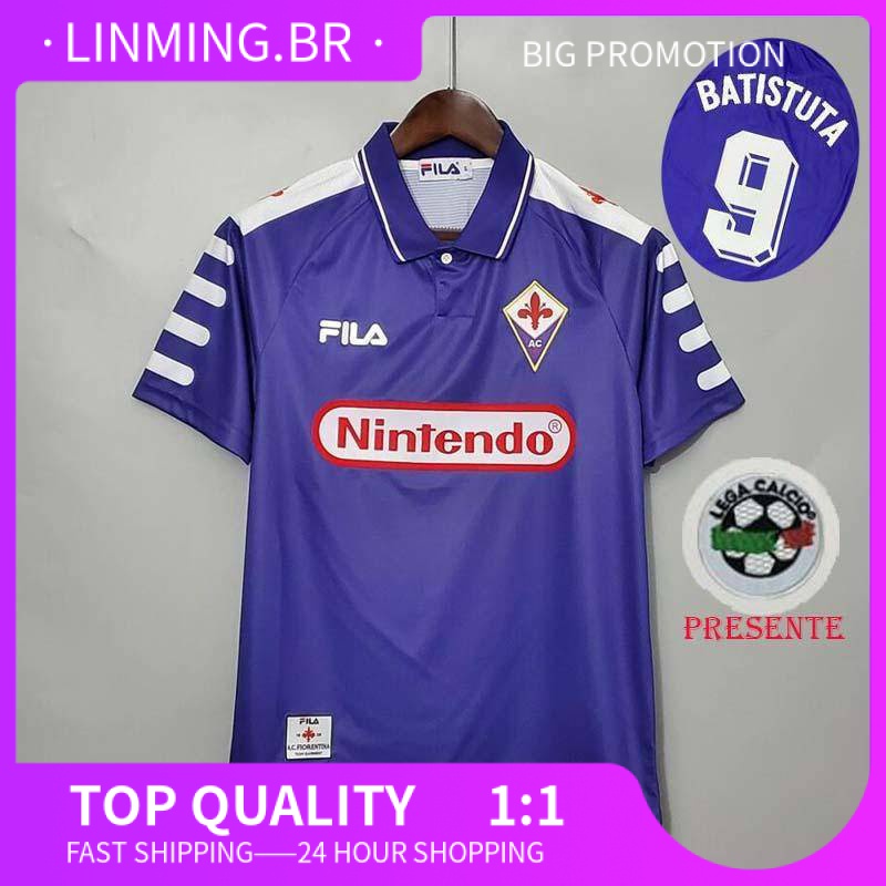 Camisa da Time Retro 1998/1999 Fiorentina Casa BATISTUTA #9
