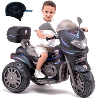Moto Eletrica Biemme Sprint Turbo 12V com Capacete Preto Azul