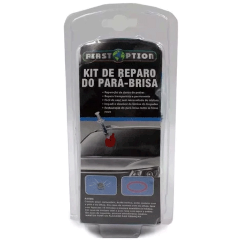 Kit Completo Reparador de Parabrisa Vidro Trincado Reparo