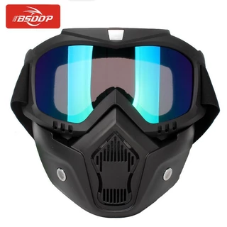 Óculos De Motocross À Prova De Poeira Motocicleta Ajustáveis Proteção Facial Completos Respiráveis Máscara Todo-O-Terreno Para Motocicletas