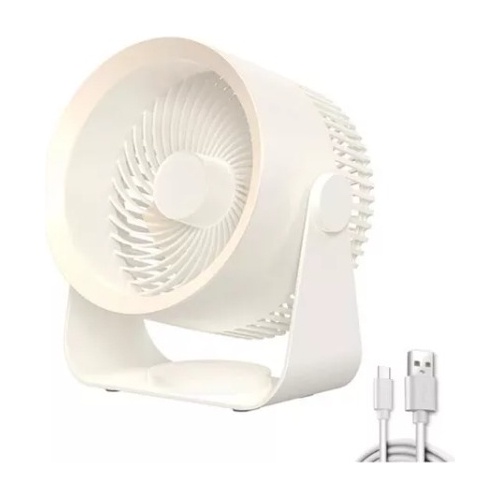 Ventilador De Mesa Super Silencioso Sem Fio Portátil 3 Nivel