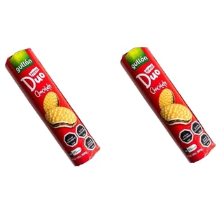 02 Biscoitos Mega Duo Gullón Chocolate 500g cada Espanha