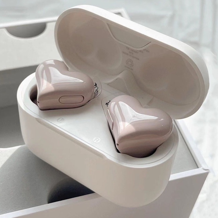 Fones De Ouvido Originais Bluetooth Sem Fio Fêmea Em Forma De Coração De Alta Qualidade