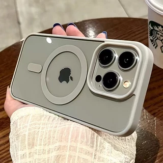 Carga Sem Fio De Luxo Magsafe Transparente Para iPhone 15 11 12 13 14 Pro Max Plus Capa De Pára-Choques Magnética Acrílica