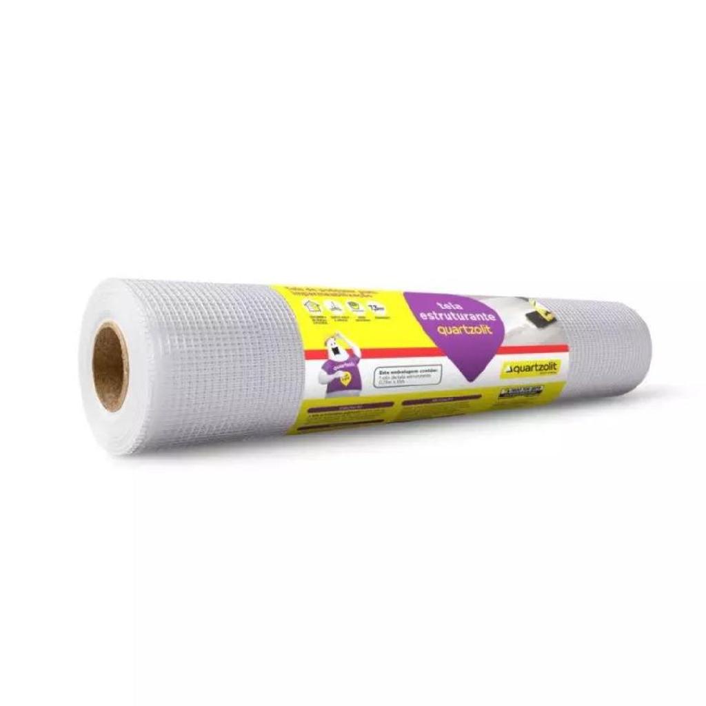  Tela Estruturante Com Rodapé 73cm X 10 Metros Quartzolit 