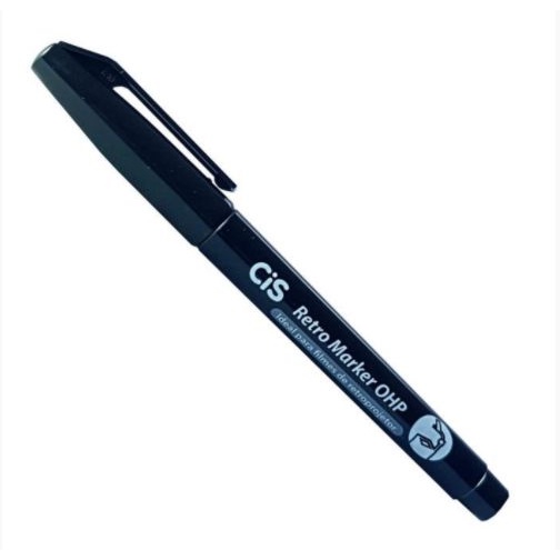 ペン✒️ Caneta Retroprojetor 1.0mm Preto - CIS | Shopee Brasil