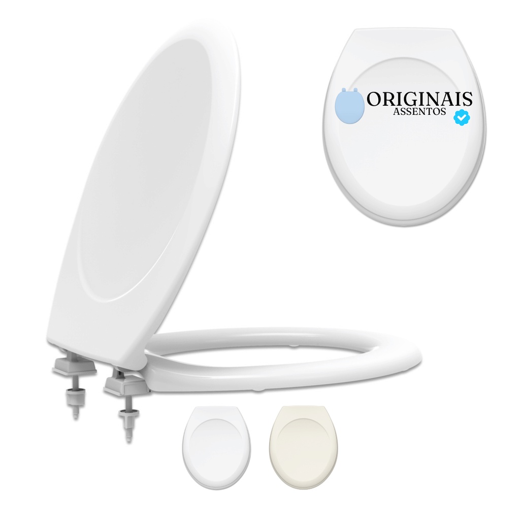 Assento Sanitário oval tampa vaso Prime antimicrobiano