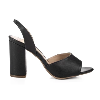 Sandália Feminina JJOJO Isaura Salto Alto Grosso 9 cm Moda Conforto Premium