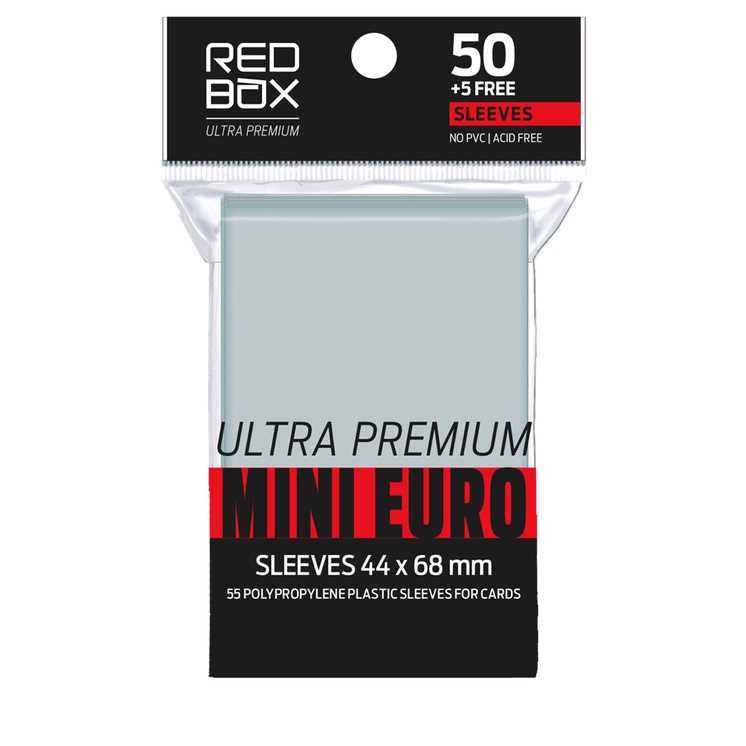 Sleeve Redbox Ultra Premium Mini Euro 44 x 68 mm - 50 unidades | Shopee  Brasil