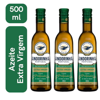 Kit 3 Azeite Extra Virgem Andorinha 500ml Clássicos Dia a Dia em Oferta na Shopee