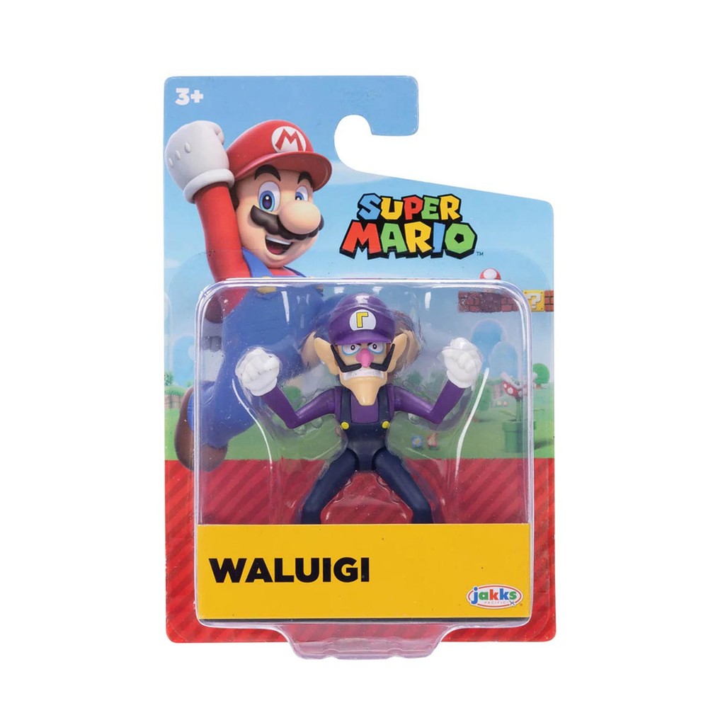 Boneco Articulado Waluigi de 6cm - Super Mario em Oferta na Shopee
