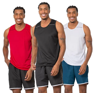 KIT COM 3 REGATA MASCULINA DRYFIT LISA LEVE CONFORTAVEL CAMISETA MASCULINA PARA ACADEMIA TREINO