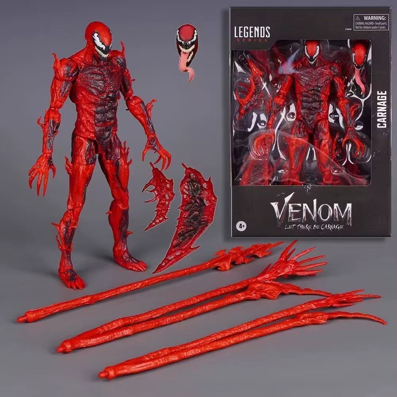 Figurine Marvel Legends Carnage Deluxe 15cm - Inspirée Par Venom : Let There Be Carnage