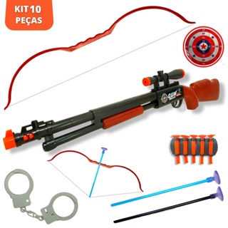 Kit 2 Arminhas De Brinquedo Com Dardos E Alvo Barato - Europio