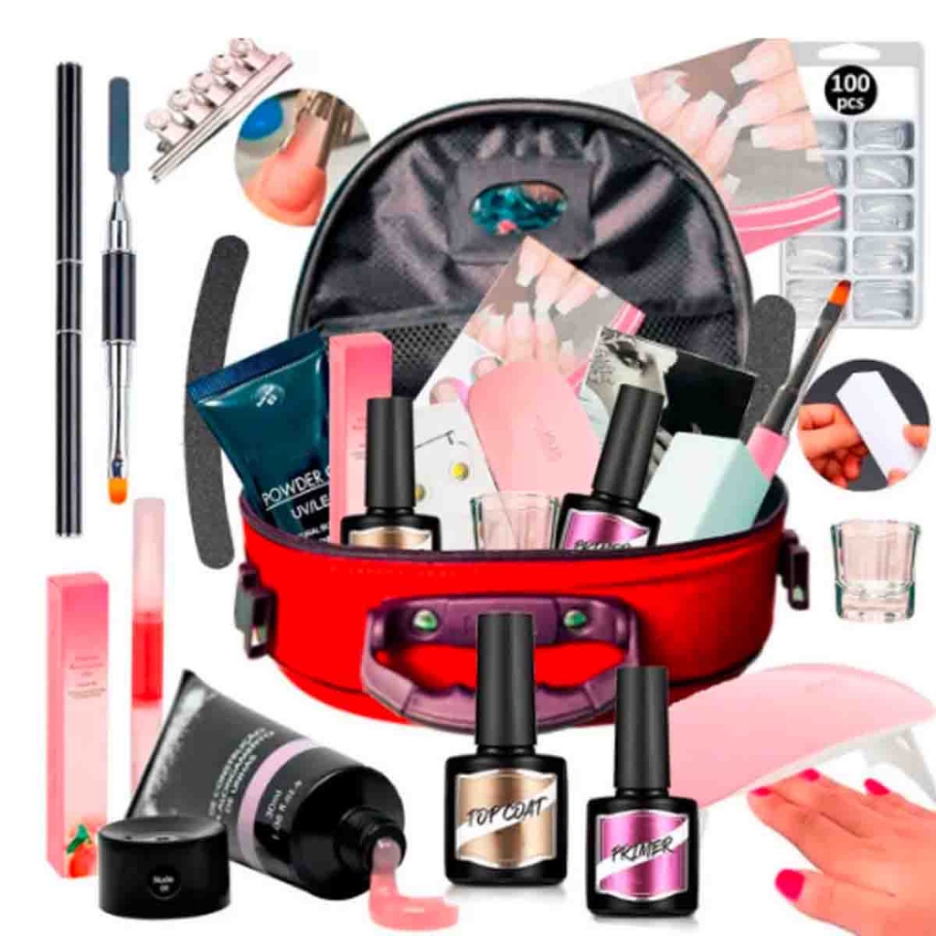 Kit Polygel Completo Cabine Polygel Top Coat Primer Molde F1 Shopee