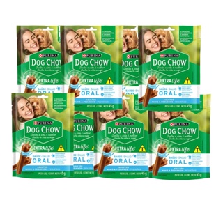 Kit 8 Petiscos Dog Chow Adultos Raças Pequenas 45g