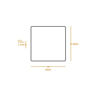 Luminária de embutir 32W 6500K de led branca Lumi-lar