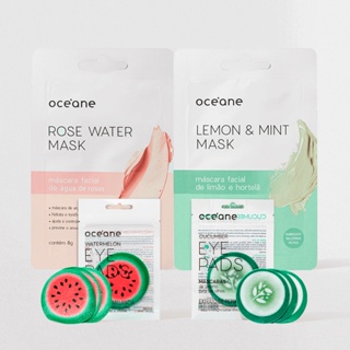 Kit Relaxamento à Dois - 2 Máscaras Faciais+ 2 Máscaras P/ Olhos
