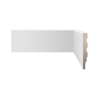 Rodapé Liso 7x240cm Branco Fit Biancogres