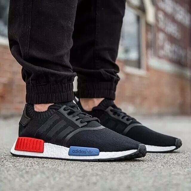 Adidas nmd preto outlet vermelho e azul