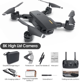 Drone Com Câmera Dual Q6 HD 8K PRO MAX Transmissão 5Ghz Sensores obstáculo 360°