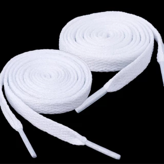 Cadarço Branco Compatível Todas Marcas Achatado 100% Poliéster 140cm Resistente