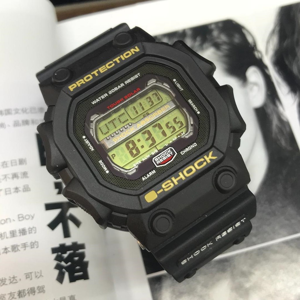G-Shock GX-56BB Preto Ouro Resistente solar Autolight Relógio