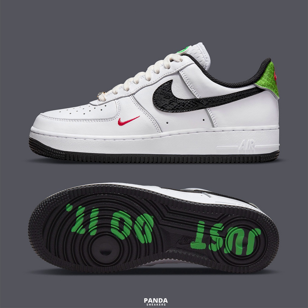 NIKE AIR FORCE 1 07 LX women's shoes men's white snake diamond