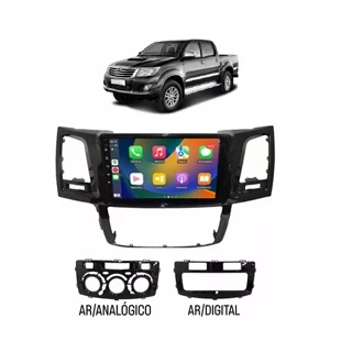 Kit Multimídia Hilux 09 / 15 9 Pol Android Carplay Gps 2/32GB - 915BR ROADSTAR
