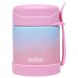 Pote Térmico Papinha Com Tampa E Parede Dupla Inox Bebê 17240 - Buba