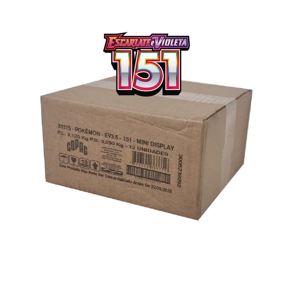 Case Cole o 151 Pokemon Com 12 Mini Booster Lacrado Pela Copag Faz A 