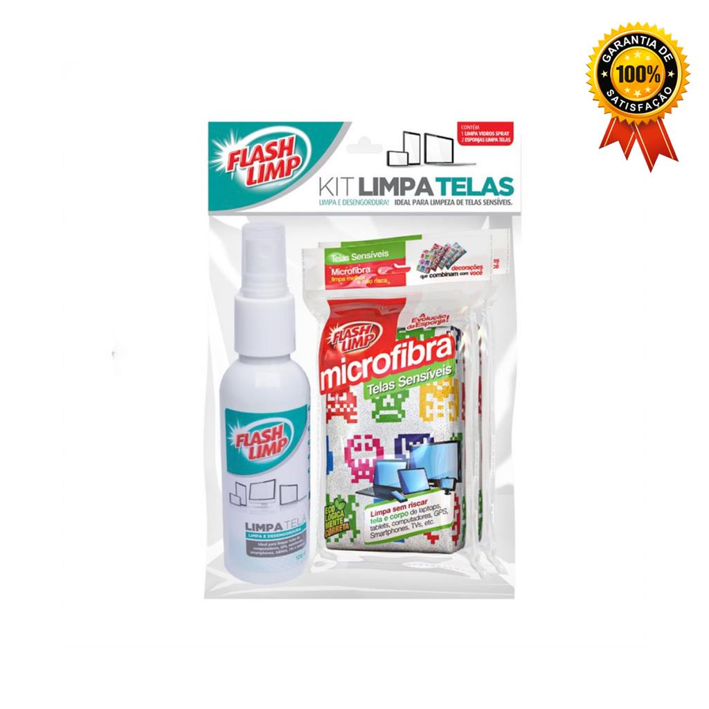 Kit Limpa Telas Estampas Sortidas KIT0528 Flash Limp