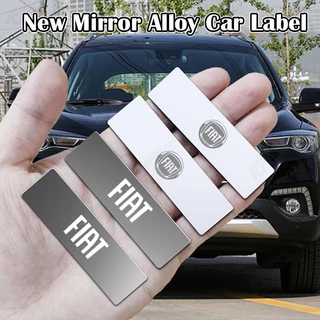 Fiat Mirror Metal Car Logotipo Do Carro Autocolantes Rótulo 3D Decoração Acessórios De Modificação Para Strada Mobi Argo Pulse Toro Cronos Fiorino Uno Siena