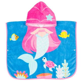Toalha Infantil Poncho Sereia 17065 - Buba