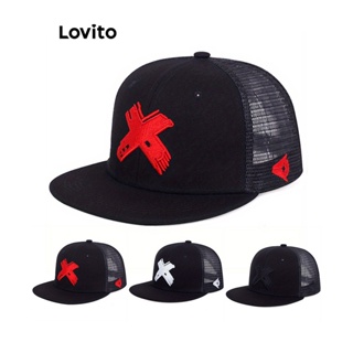 Lovito Chapéus De Proteção Solar Ajustáveis Geométricos Casuais De Hip Hop Para Mulheres LCS04156