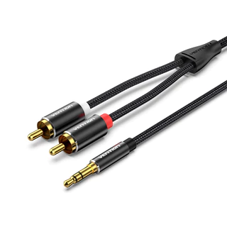 Cabo Auxiliar P2 X 2 Rca Stereo Blindado 1 Metro Vention