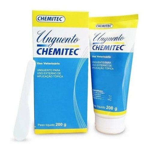 Unguento Chemitec Pomada Queimadura Cicatrizante 200g | Shopee Brasil
