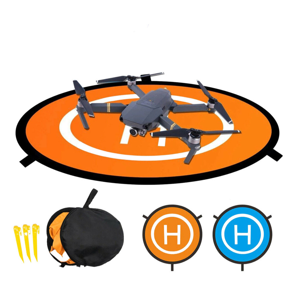 FPVtosky Drone Landing Pad pieghevole, 64cm, elicottero ponderato, compatibile con DJI Mini 3 Pro/Mini 2/Mavic 3, Air 2s/Avata/FPV/Phantom/Inspire Drone, accessorio universale per droni